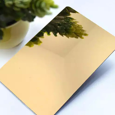 Καλή τιμή. Χρυσό ανοξείδωτου επίπεδο SS 430 Hairline 1219mm μετάλλων λουρίδων λεπτό διακοσμητικό σε απευθείας σύνδεση